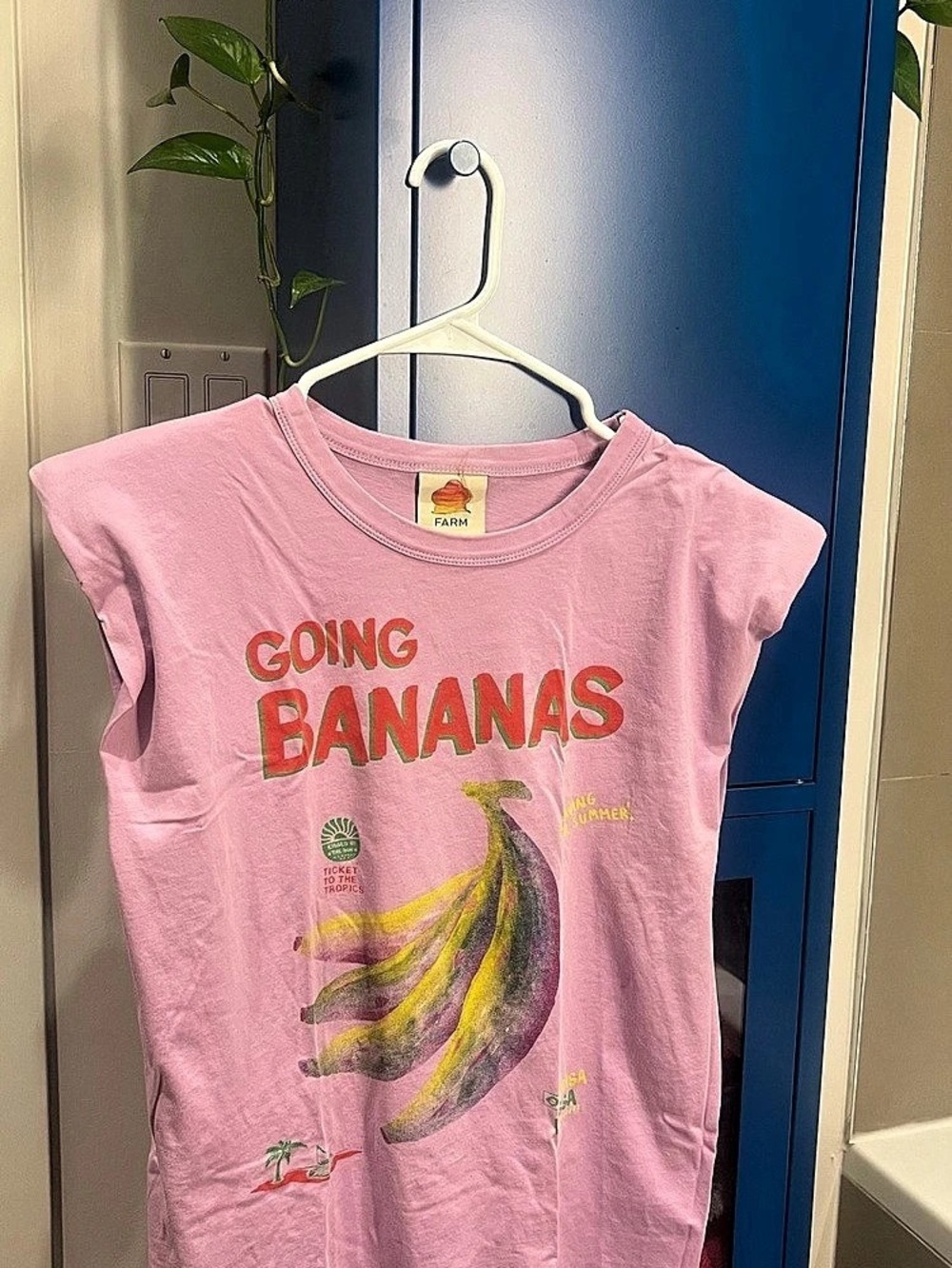 Farm Rio T-Shirt Going Bananas Size M